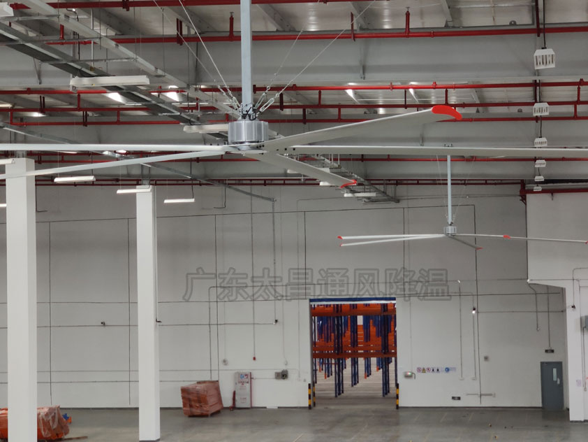 潤東方工業大風扇改善車間悶熱 加強室內通風